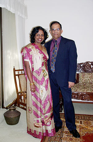 Dr Theja and Wife