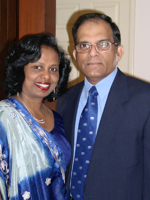 Dr Theja and Wife